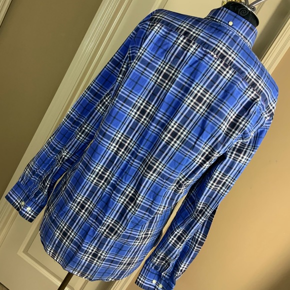 Gant Men’s Fitted Plaid Shirt Poplin XL #L1 - Picture 3 of 5